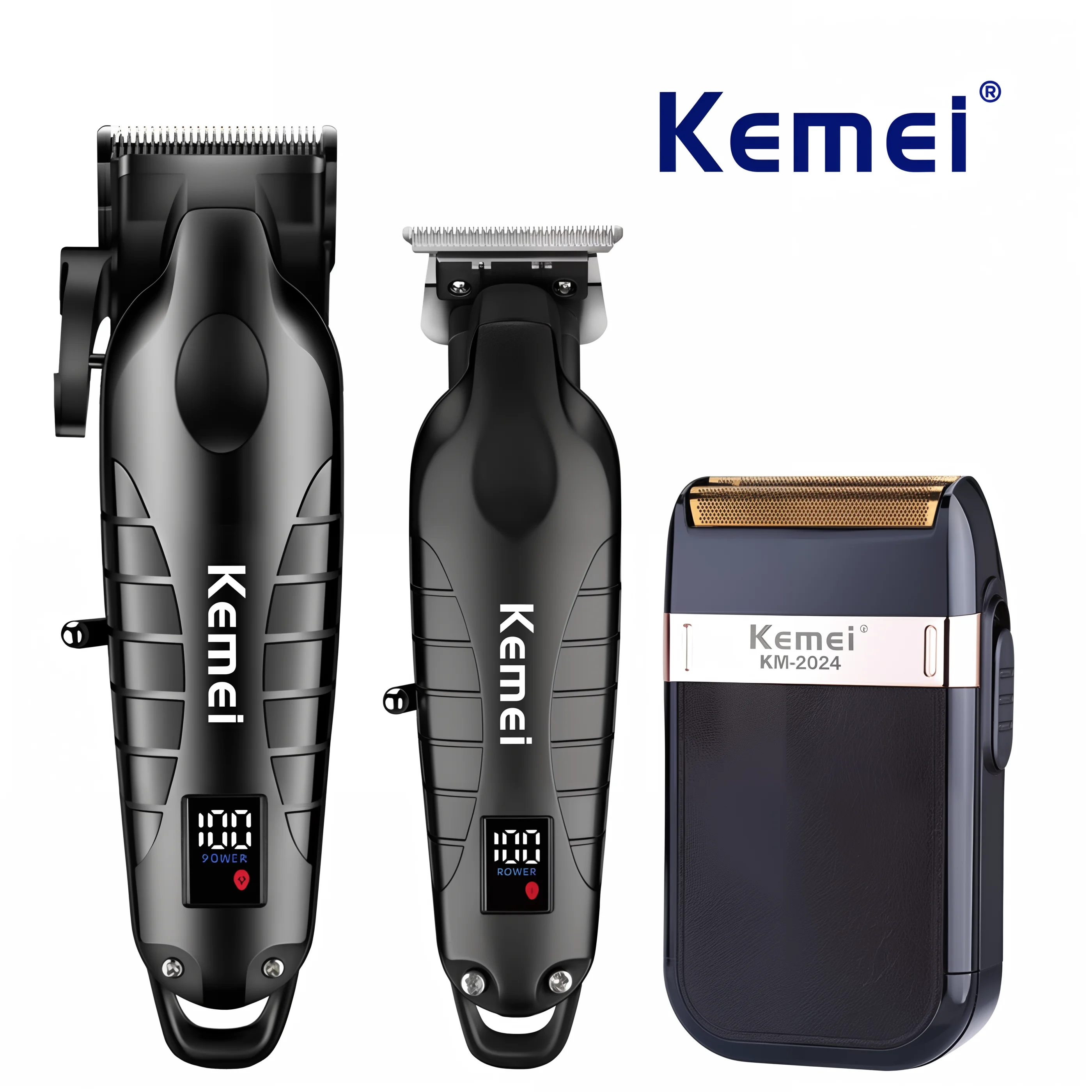 Kemei KM-2290 KM-2293 KM-2024 Professional Hair Clipper Kit Electric Shaver Male Hair Cutting Machine Men’s Trimmer Machine