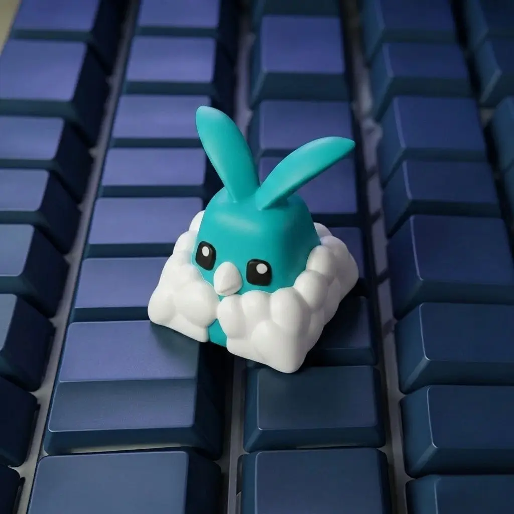 Gaming pet model keycaps, universal for mechanical keyboard cross-axis, cute 3D creative custom keycaps