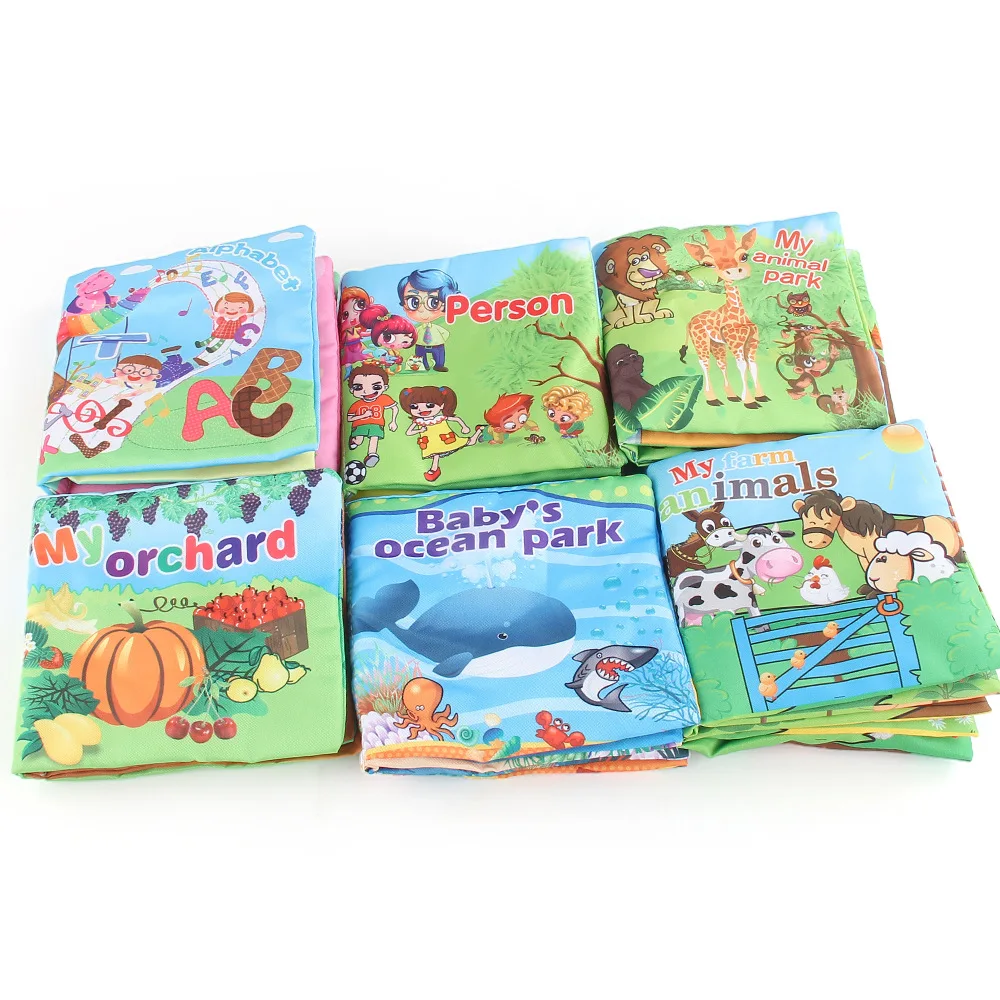 Baby cloth books for 0-3 years old, infant cognitive books, and educational toys for intelligence and early education
