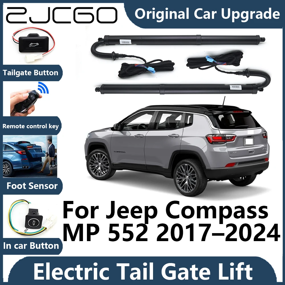 For Jeep Compass MP 552 2017~2024 Automatic Tailgate Electric Tail Gate Lift Prop Support Vehicle Power Rear Door Liftgate Strut