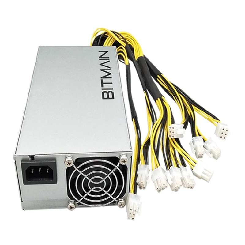 APW7 1800W Power Supply Mining PSU For Bitmain Antminer S9/L3+/A6/A7/R4/S7/E9 With 10X PCI-E 6Pin Connectors