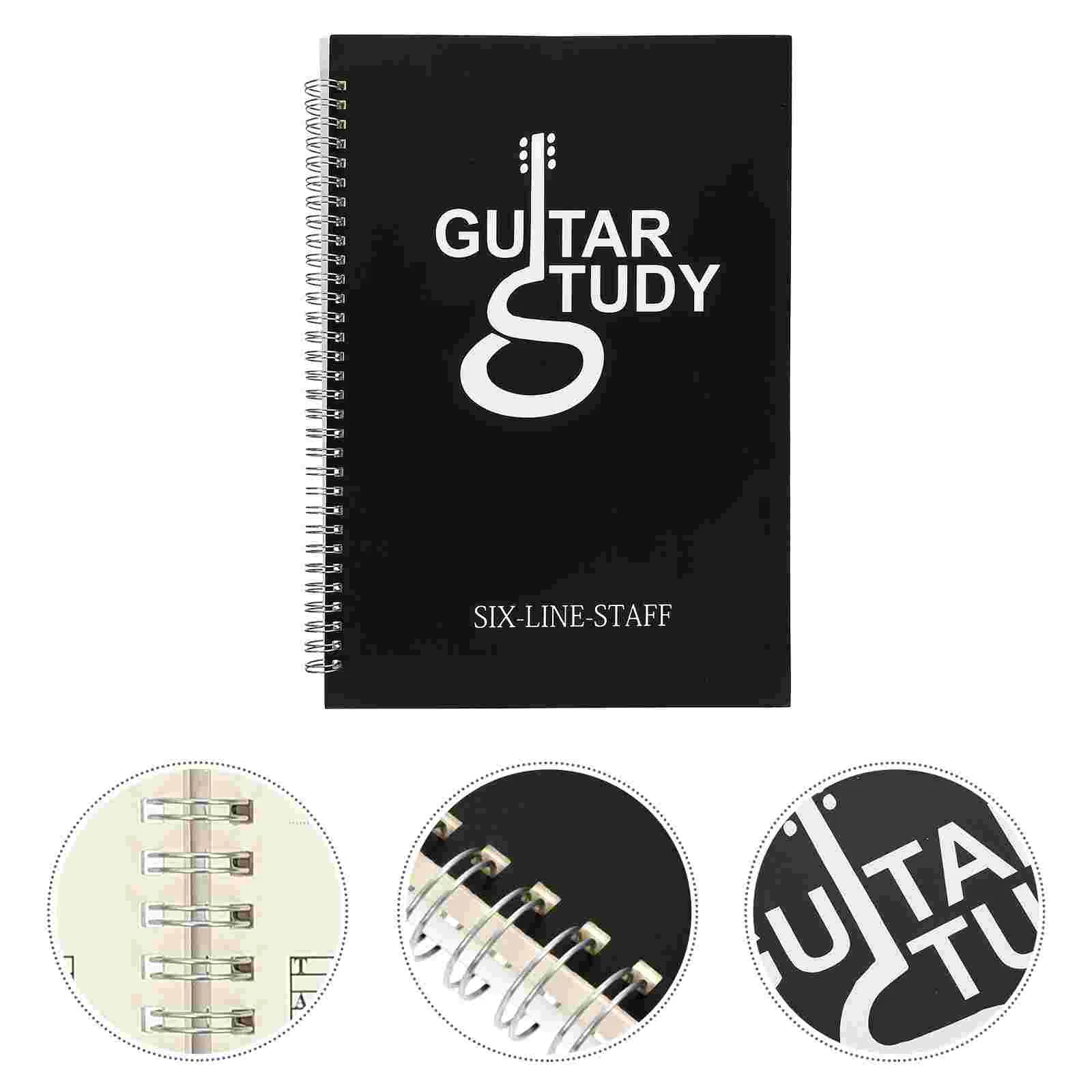 Lapboard with Music Staff Tab Note Notebook Notebooks Portable Guitar Score Trainer for Work