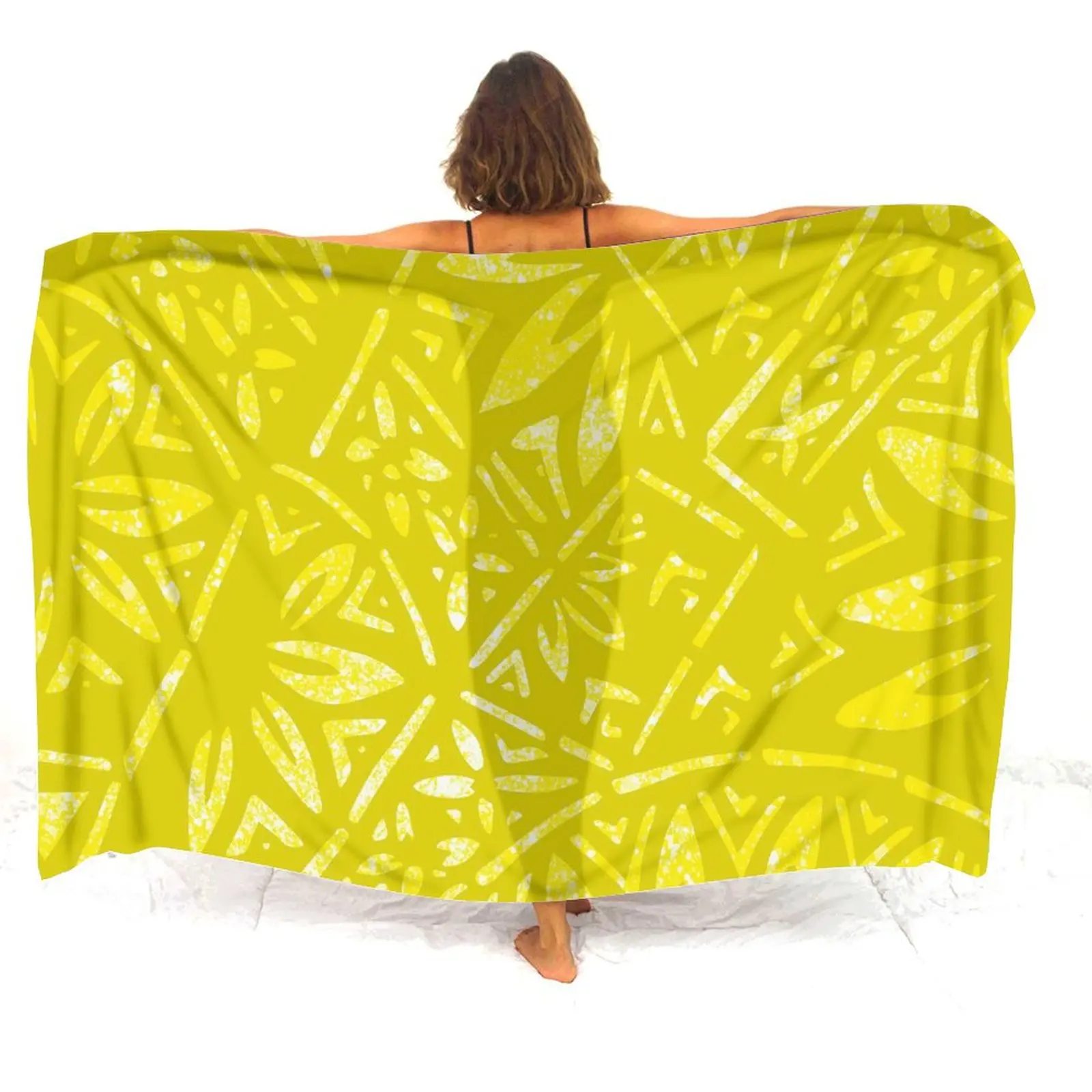 Seaside Beach Resort High Quality Sun Protection Sarong Long And Short Sizes Normal Polynesian Custom Print Pattern