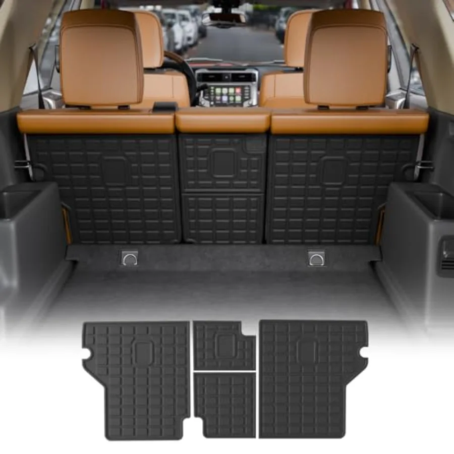 

Back Seat Cover Compatible 2010-2024 Toyota 4 Runner 5 Seat 2nd Row Seat Protector Trunk Mat All Weather Cargo Liner 2023 4Runn