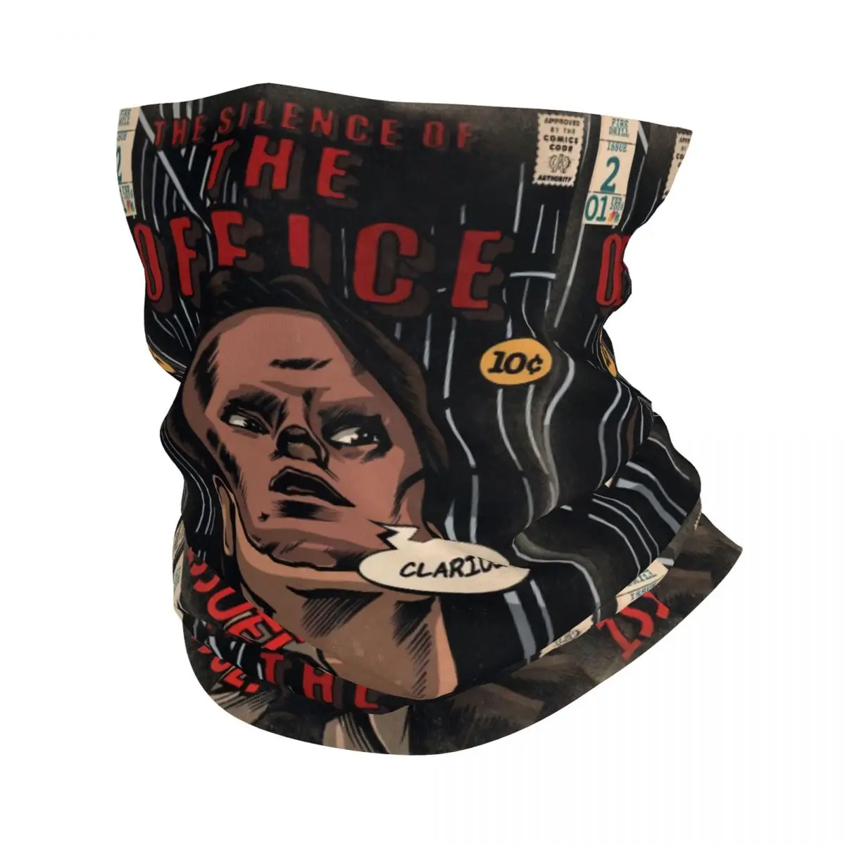 Shocked Face Scarf Neckerchief Neck Face Mask Polyester