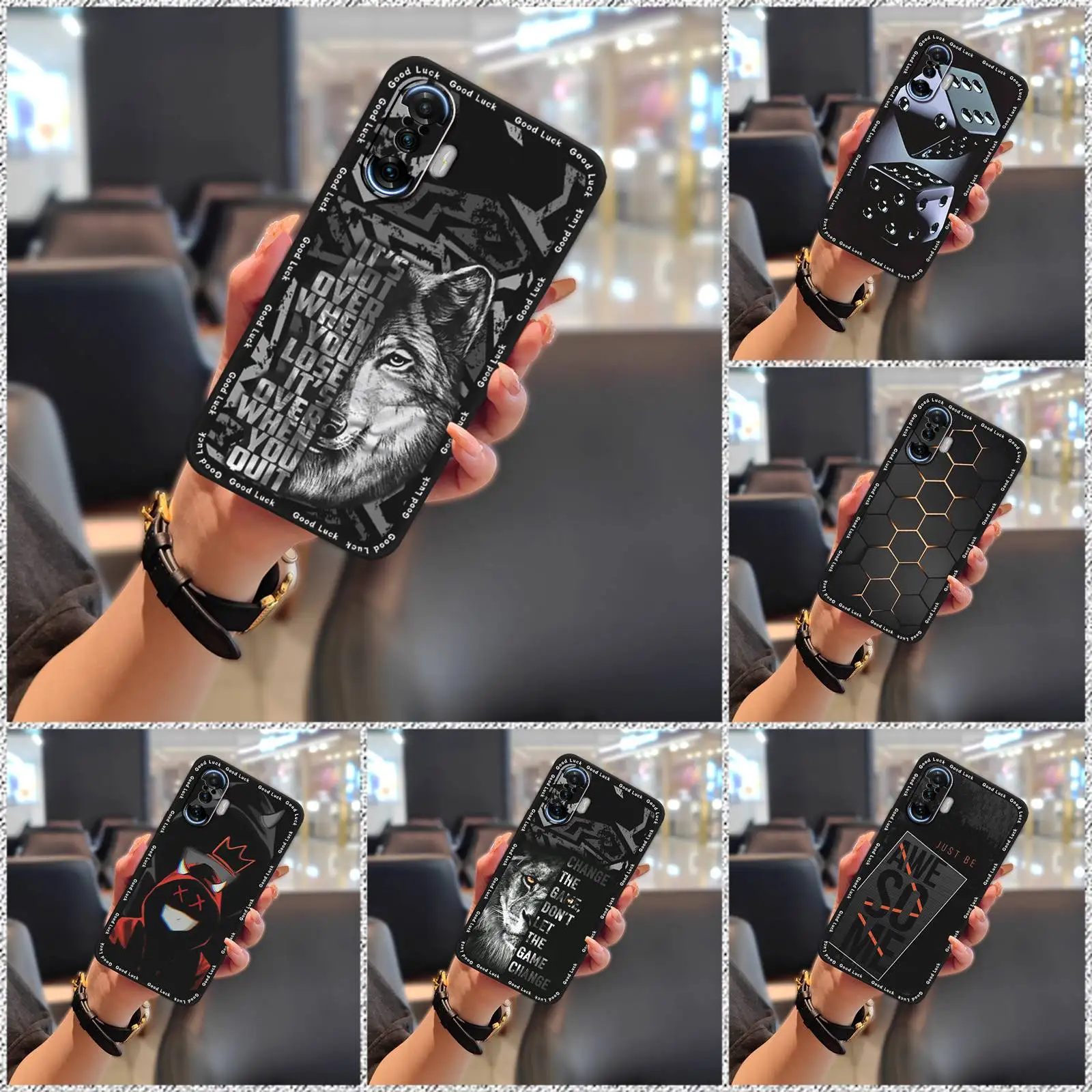 Fashion Design Anti-dust Phone Case For Xiaomi Redmi K40 Gaming Edition/POCO F3 GT Graffiti Durable Anti-knock Silicone