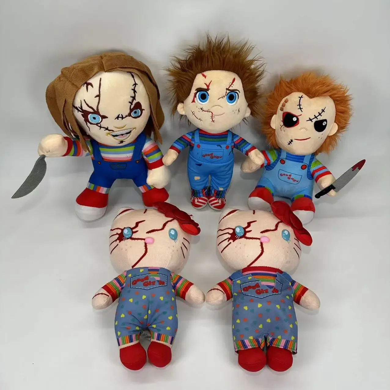 Chucky Tiffany Valentine Plush Toy Stuffed Doll Kt Hello Kitty Plushie 23cm Kawaii Boys Girls Halloween Christmas Birthday Gifts