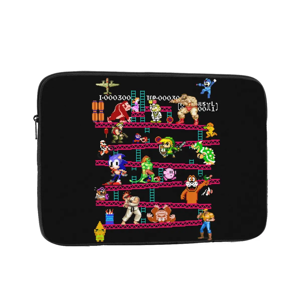 Shockproof Case 12 13 15 17 Inch Arcade Game Collage Laptop Bag Sleeve FC Console Vintage Style Notebook Bag Case