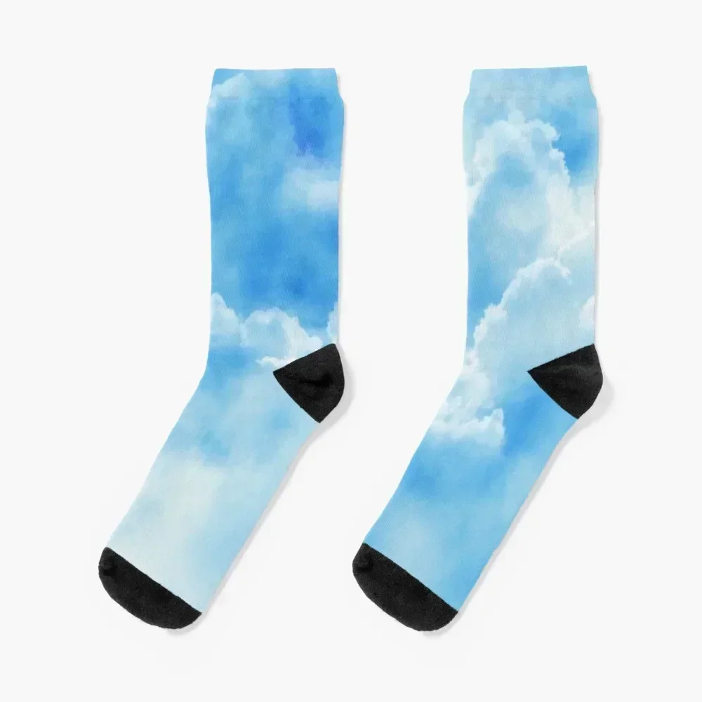 

beautiful clouds Socks moving stockings Rugby Men's New year's Socks For Man Women's anti-slip Sports football Socks Girl Men's