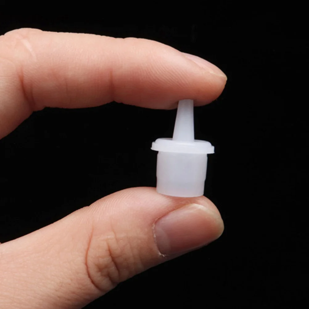 200 قطعة رمش زجاجة صمغ التوصيل استبدال العالمي لاش الغراء فوهة قبعات لاش تمديد أدوات مكافحة انسداد صالون استخدام #3