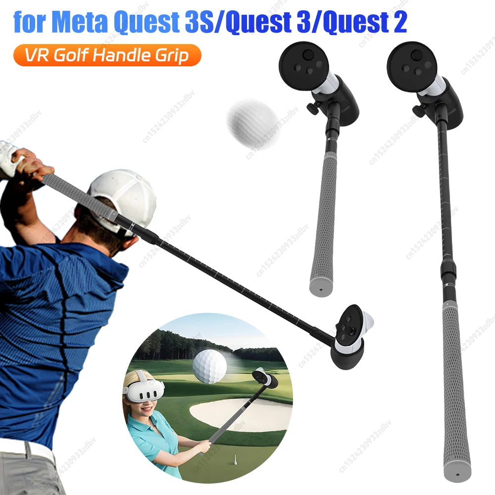 

VR-грип для гольфа, 80-градусный контроллер с функцией отслеживания, удлинитель для Meta Quest 3S/Quest 3/Quest 2, аксессуары