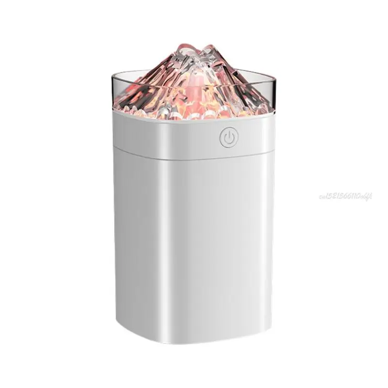 27rb umidificador ar chama colorida com atmosfera Night Light Flame Essential Oil