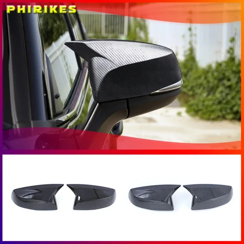 

Carbon Fiber Car Rearview Mirror Cover Side Door Wing Trim for Toyota RAV4 Highlander Sienna 2019 2020 2021