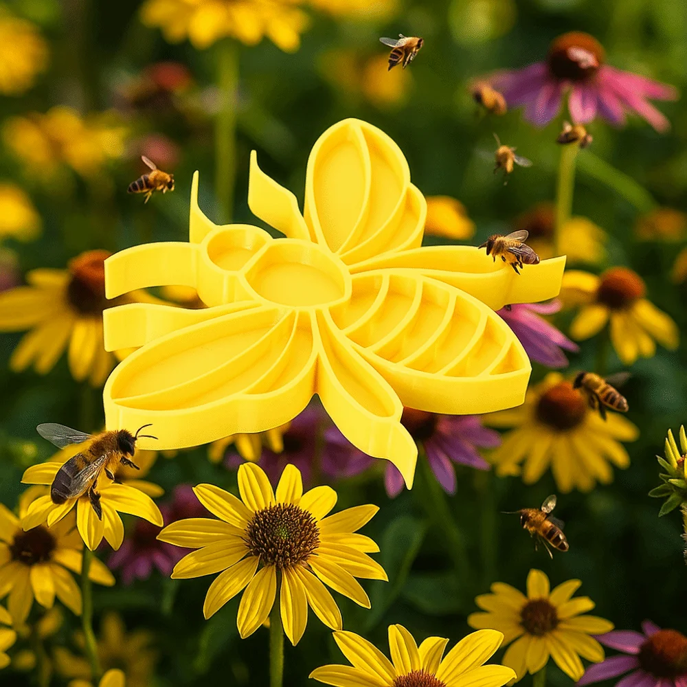 كوب شرب الحشرات البلاستيكي العملي على شكل نحلة/خنفساء مع عصا شرب النحل في الهواء الطلق #5