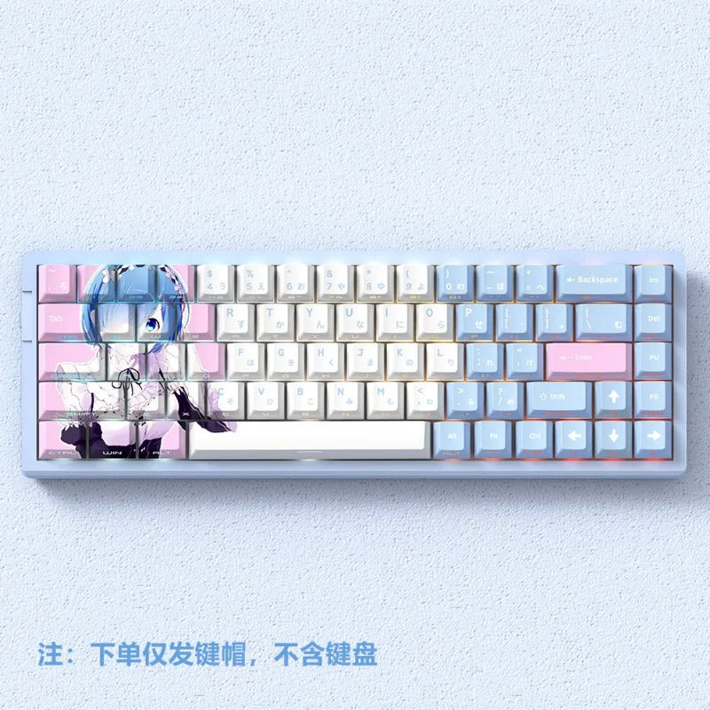 Re:Zero − Starting Life in Another World Rem Anime Keycaps Mechanical Keyboard Cherry PBT Custom Cute Keycap PC Accessories Gift