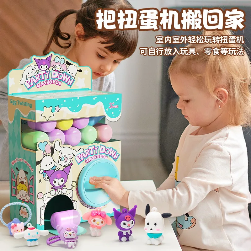 6/12/16pcs Creative Sanrio Egg Twister Blind Box Toys Cartoon Kuromi My Melody DIY Surprise Box Eggs Twister Toys For Kids Gifts