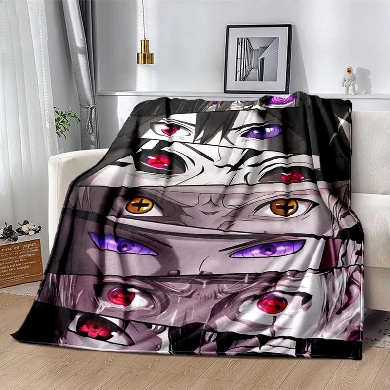 3D N-Naruto Cartoon Anime I-Itachi Flanelldecke, weiche, warme Decke für Schlafzimmer, Wohnzimmer, Bett, Reisen, Camping, Picknick, Kinder