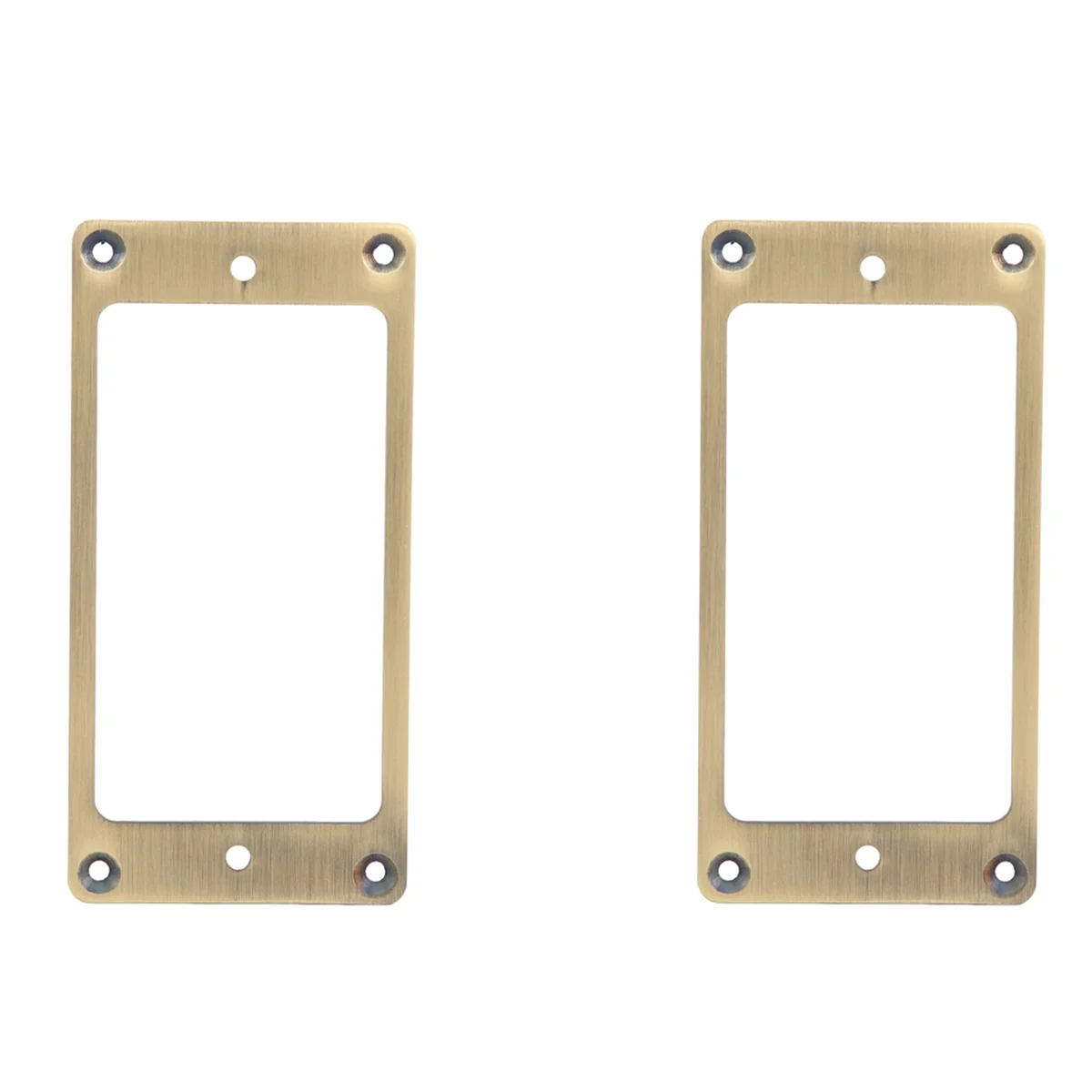 A23G 2Pcs Humbucker Pickup Frame, Mounting Ring Cover Frame for Electric Guitar, Brass Metal