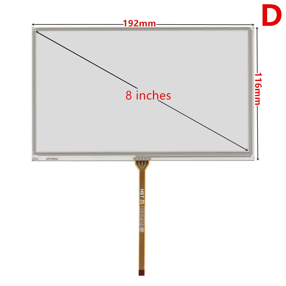 6.2/7/8 Inch Digitizer Touch Screen Panel For Car DVD GPS Navigation Multimedia TouchScreen Panel Glass