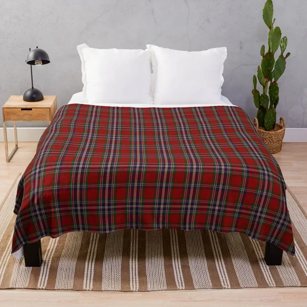 MacFarlane Clan Tartan (McFarlane) Throw Blanket bed plaid Hairy Blankets