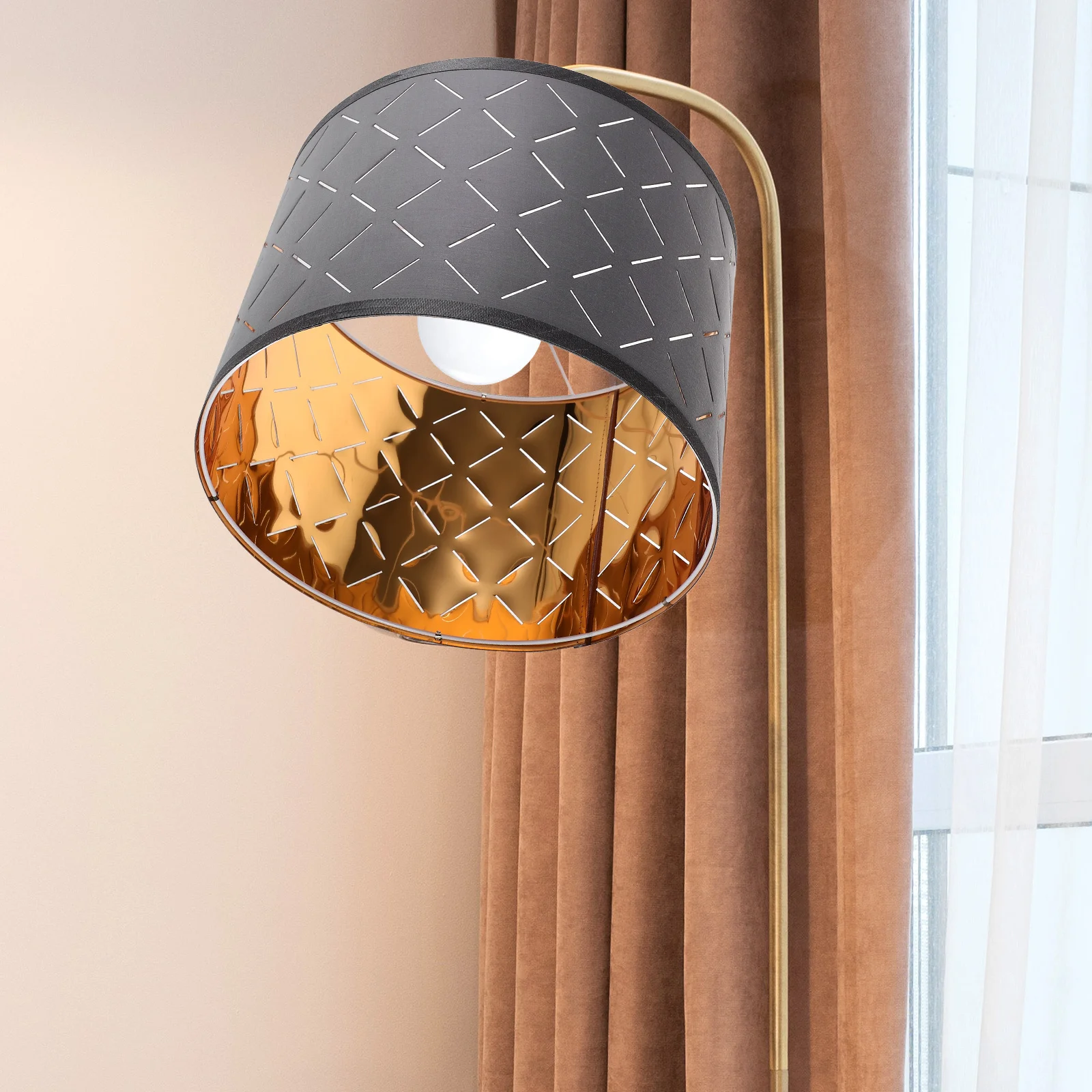 

Long-Lasting Fabric Lamp Shade Iron Material Decorative for Table Lamp Floor Light Household Light Shade Table Lampshade