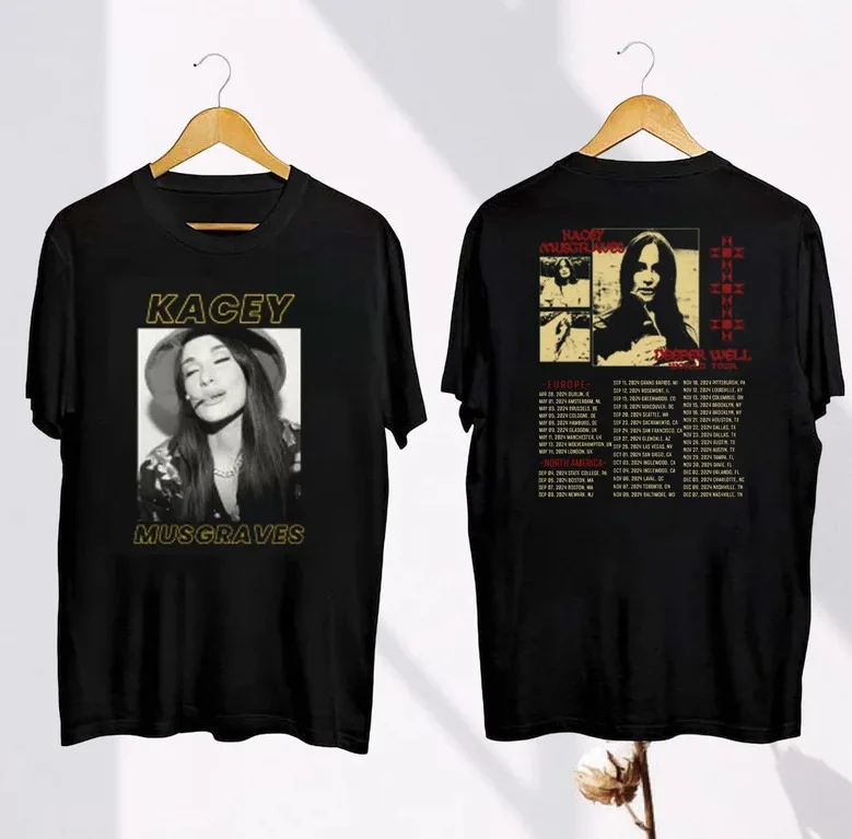 2024 Tour Kacey Musgraves T-Shirt sided, Kacey Musgraves Deeper Well Tour