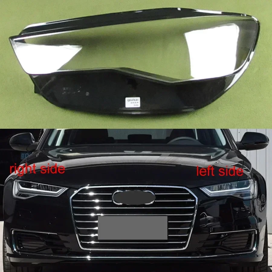 

For Audi A6 A6L C7 2016 2017 2018 Headlight Cover Headlamp Shell Transparent Lampshade Lens Plexiglass Auto Replacement Parts