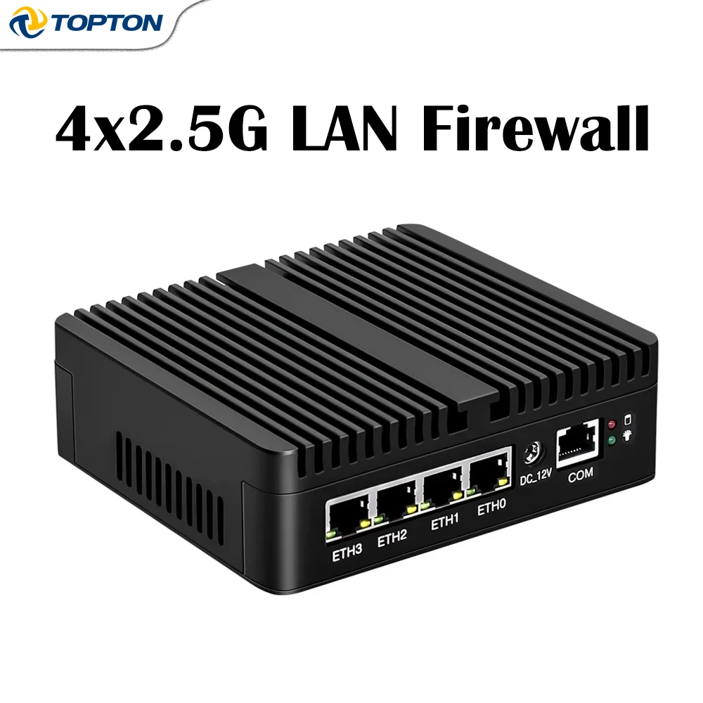 Topton Intel N150 Firewall Mini PC J6412 J5005 6305 4x2.5G i226