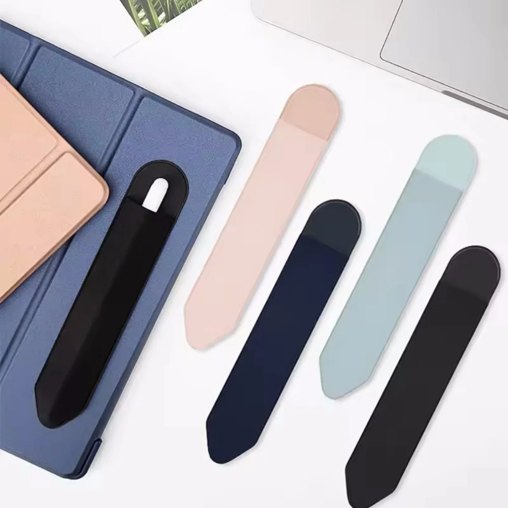 Universal Sticky Stylus Holder for Apple IPad IPencil 2 1 Self Adhesive Sleeve Attached Pouch Bag Sleeve Anti-Lost Pencil Holder