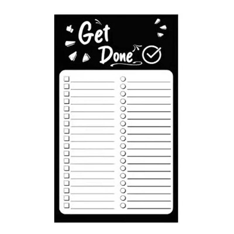 50 Sheets To Do List Check List with Magnet for Fridge Sticky Notes Memo Pads