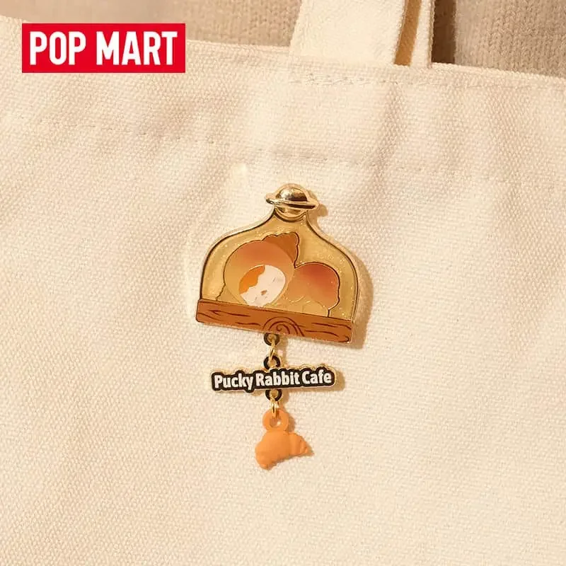 POPMART PUCKY Pucky Rabbit Cafe Serie Blind Box Badge Mystery Box Speelgoed Pop Leuke Anime Figuur Desktop Ornamenten Gift Collection