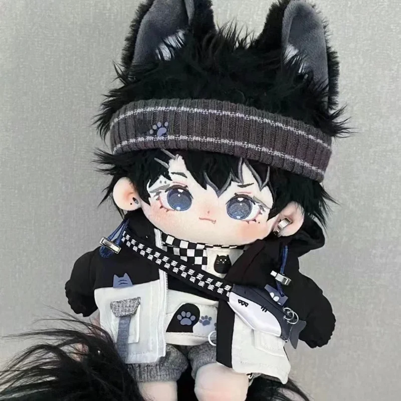 No attributes Monster Wu Fu Cute Plush 20cm Doll Stuffed Dress Up Cospslay Anime Toy Figure Xmas Gifts LHXY