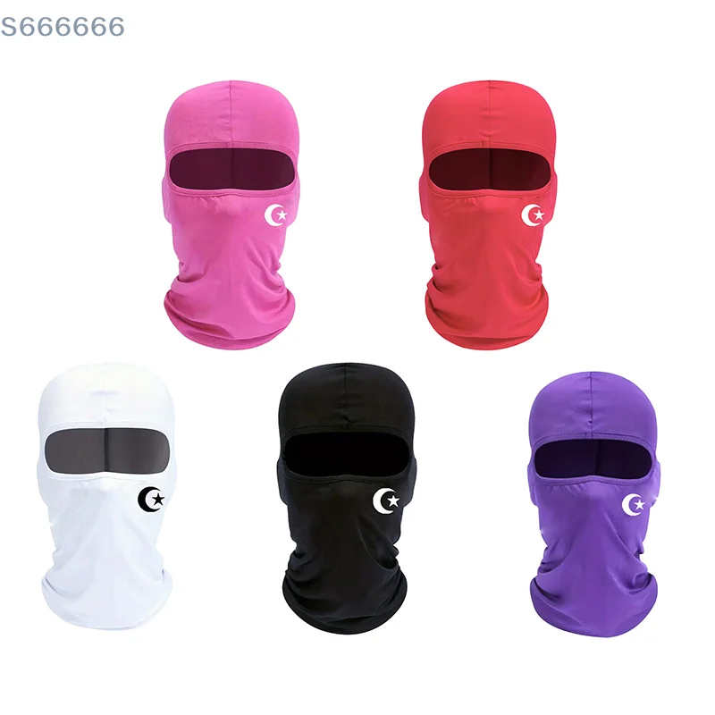 

Sun Protective Outdoor Cycling Ice Silk Full Face Mask, Star Moon Sports Headscarf for Motorcycle, Hiking, Camping