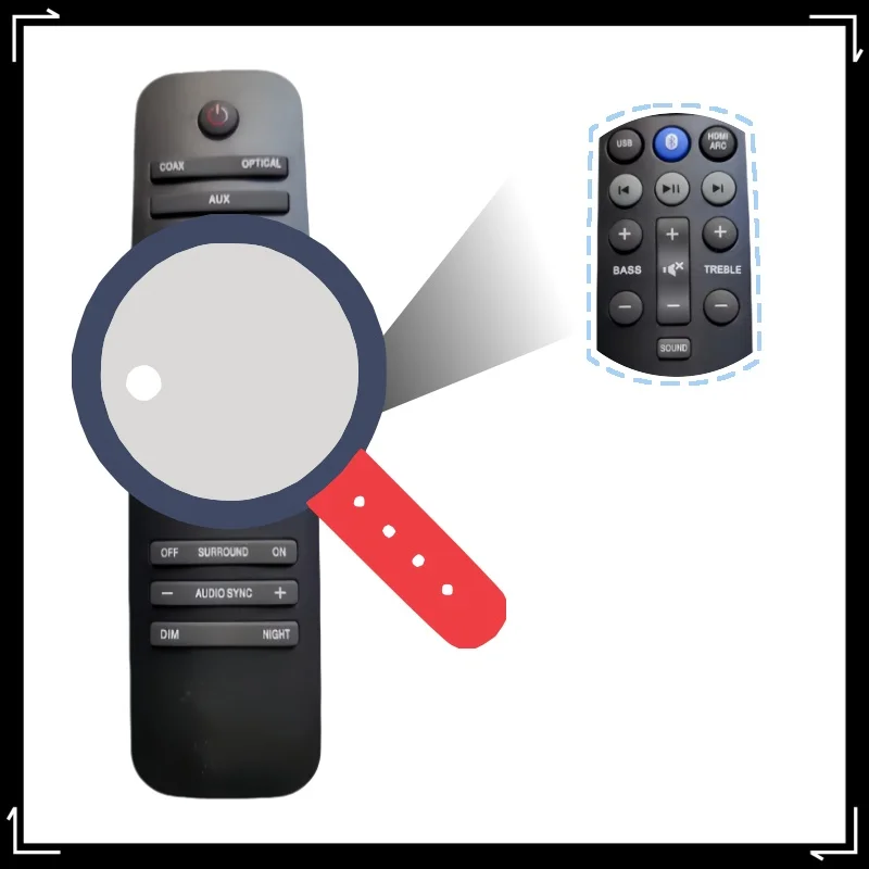 

HTL3140 Replaced Remote Control fit for Philips Home Theatre Soundbar HTL3140B/F7 HTL2163B/F7 996580000536 HTL9100 HTL3160