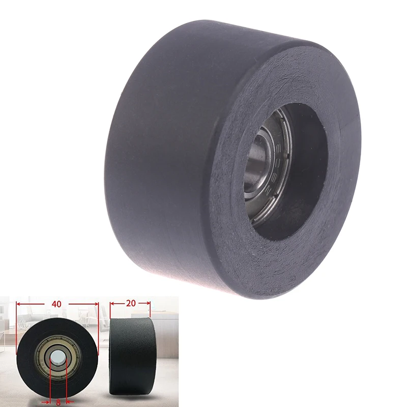 Rullo a ruota piatta mobili porta finestra vetrina accessori per binari puleggia per cuscinetti in Nylon POM in plastica