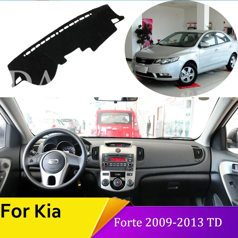 

car dashboard protective pad For KIA Forte 2009 2010 2011 2012 2013 TD Car Inner Anti-sun Anti-Slip pad car accessories