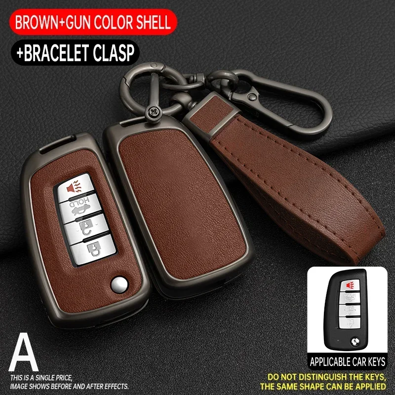 

Car Folding Key Case Cover Shell for Nissan X-Trail Qashqai J11 Juke Murano Micra Tiida Maxima Altima Kicks Protector Holder