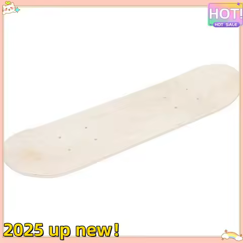Stylish-Wooden DIY Longboard For Kids - Blank Graffiti Deck Skateboard For Outdoor Trick Sports (No Wheels)