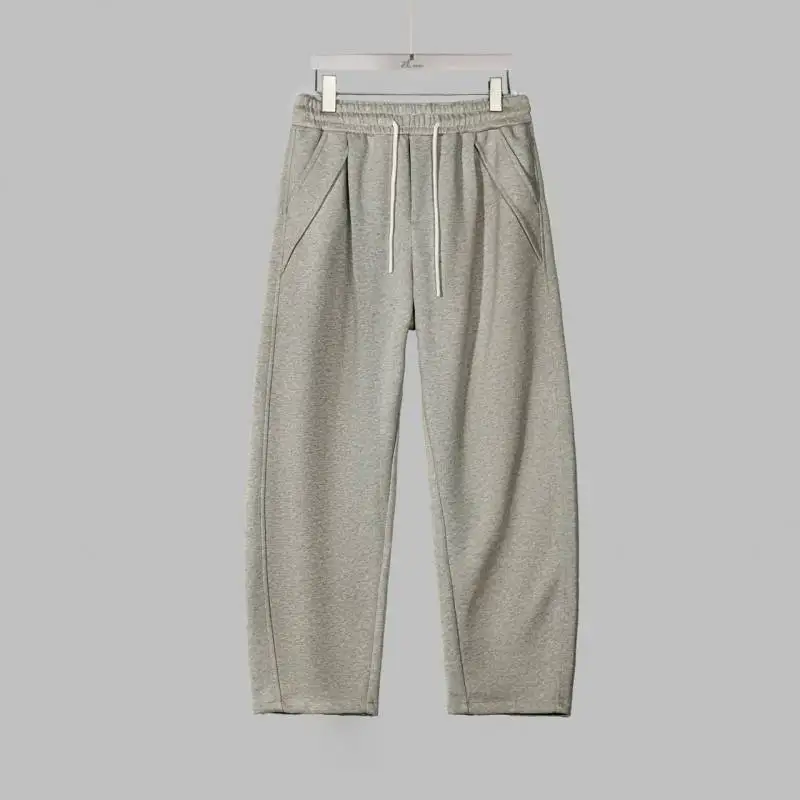 

Loose Straight Leg Men's Casual Pants Spring Autumn Lazy Sport Trousers Wide Leg Large Size Men Dra Long Trousers