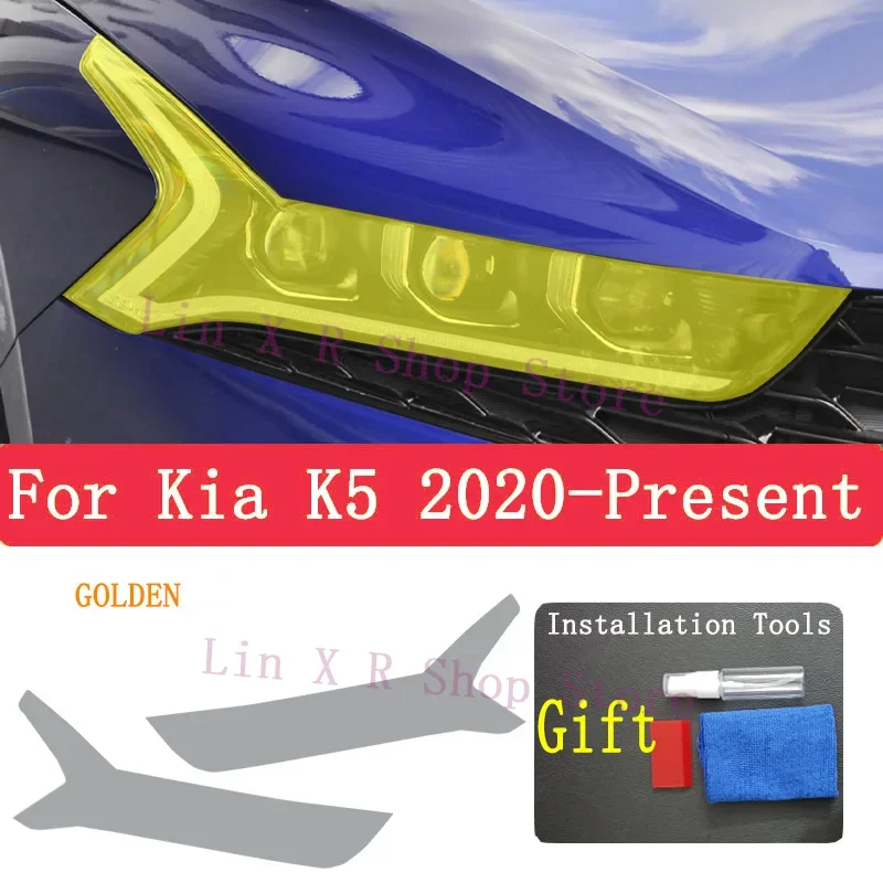 

Car Exterior Headlight Anti-scratch Front Lamp Tint TPU Protective Film For Kia K5 2020 2021 2022 Accessories Repair Sticker PPF