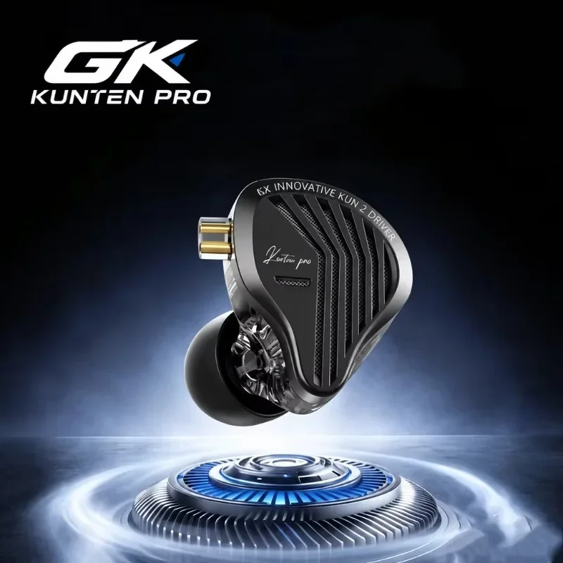 Genuine GK KUNTEN PRO HiFi in Ear Earphones Second Generation Dynamic Driver Long Stroke Bass Wired Headset Stable Upgrade