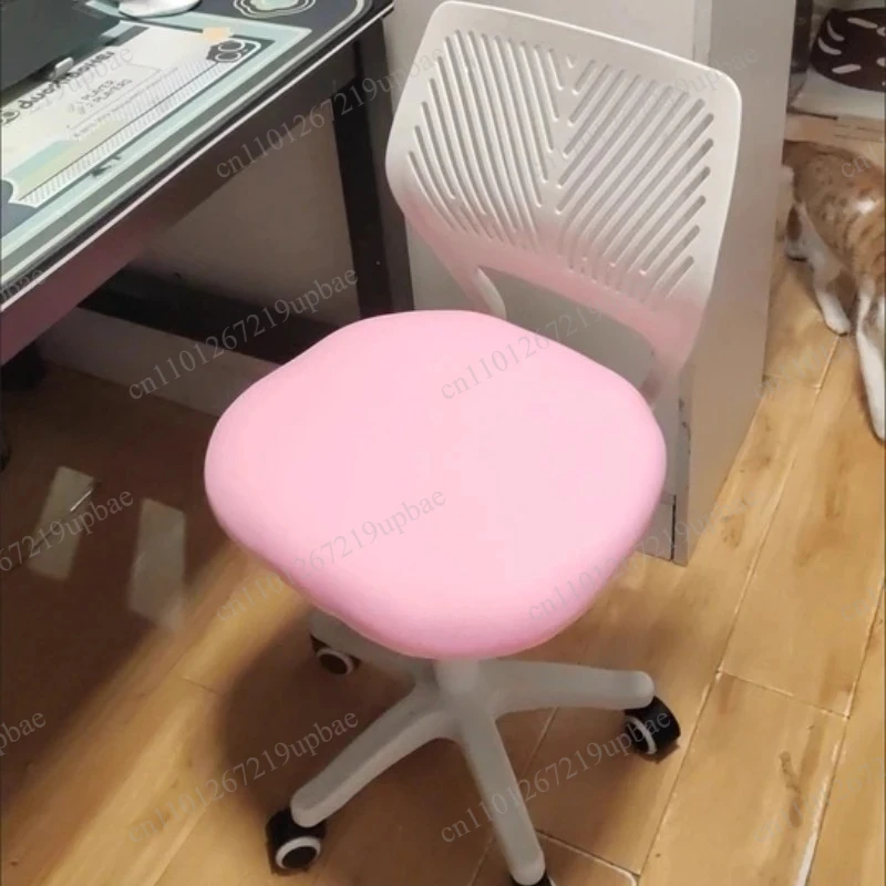 Ergonomic Swivel Office Chair Adjustable Mute Wheels Comfortable Study Writing Chair for Kids Home Office