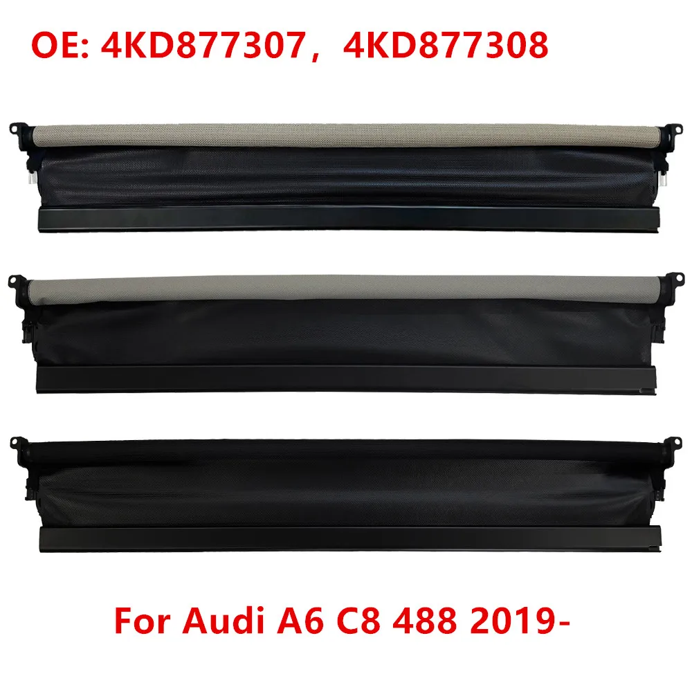 

Car Panorama Sunroof Roller Blind Sunshade Curtain Cover Assembly For Audi A6 C8 448 2019- 4KD877307 4KD877308