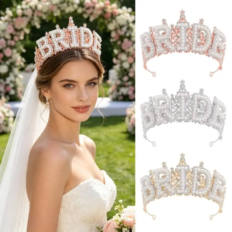 

A52E Bachelorette Party Bridal Hairband Decorations Bride Gift Bridal Shower Wedding Hen Night Bridal Crowns Bride