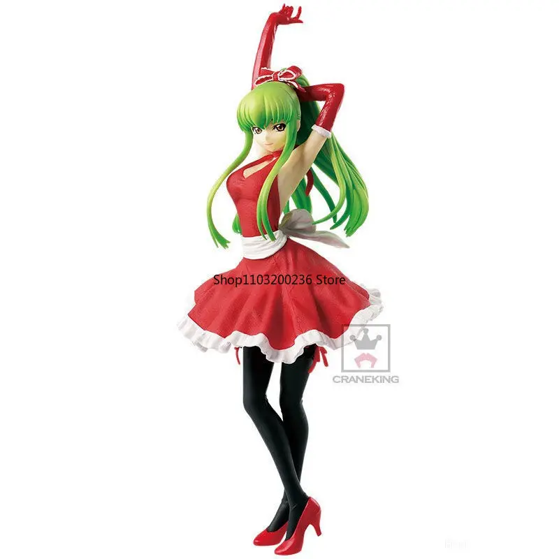 Bandai Original EXQ Code Geass Lelouch of The Rebellion C.C. Świąteczna figurka akcji Ozdoby na biurko Model prezent
