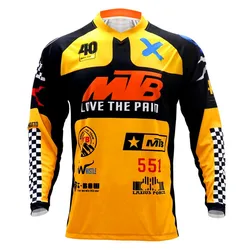 2023 Mtb Jersey Downhill Jersey Racing T-Shirt Bicycle Cycling Motocross Shirt Mountain Bike Polera Mtb Long Sleeve Sports Shirt