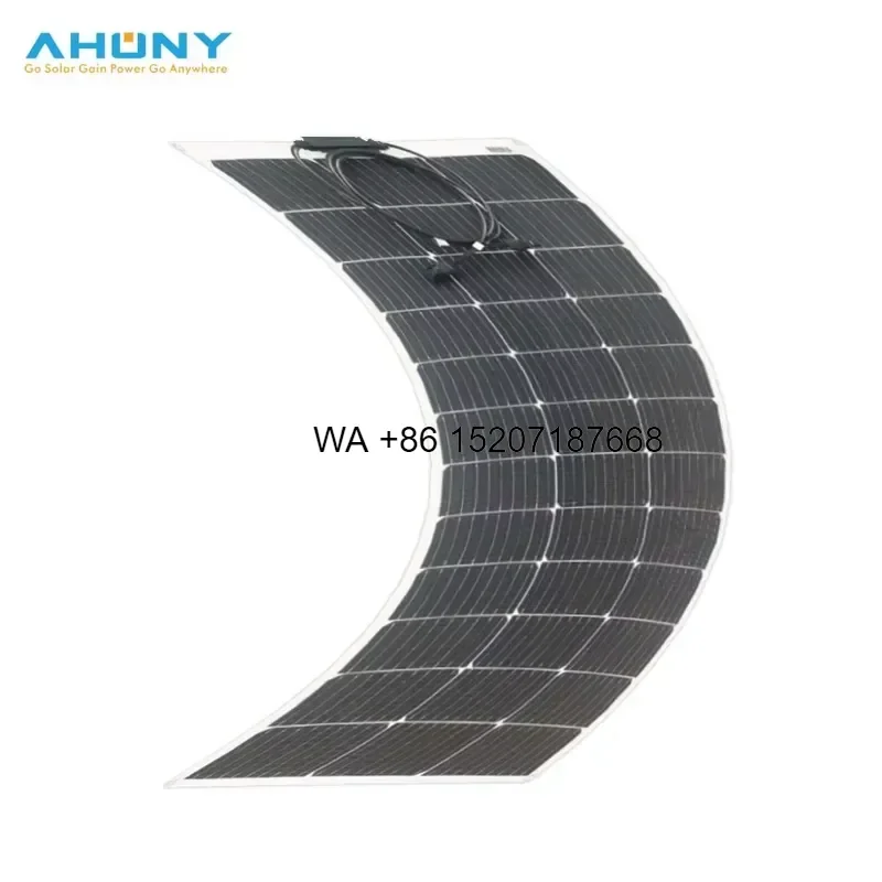 Wmwmnu for Mono eGo SM105W 105W Monocrystalline 182mm Flexible Solar Panel 24% Efficiency Bendable Curved Camping Outdoor