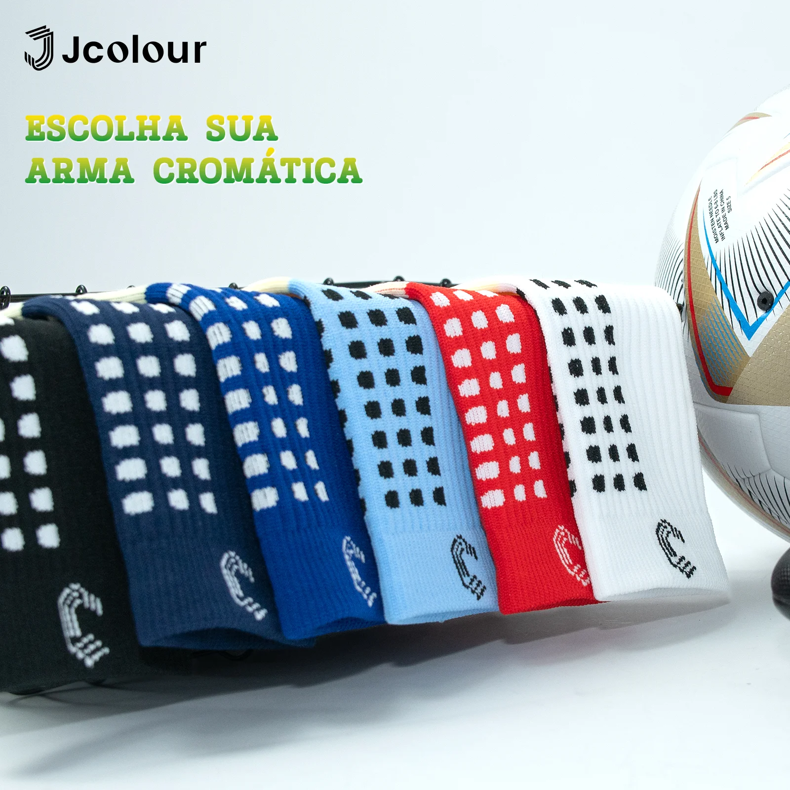 Non-slip soccer socks, men’s cycling socks, non-slip socks, polyamide running socks, Brazilian wholesale