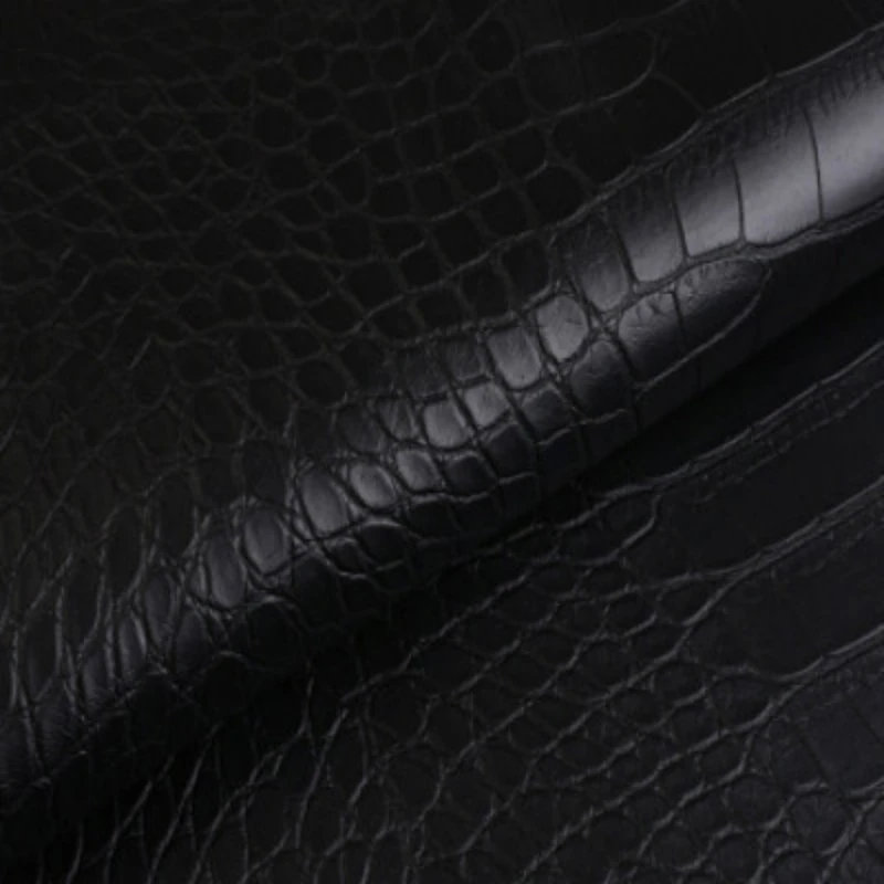 Artificial Leather Fabric for Diy Bag Belt Automotive Interior Crocodile Patterned Sofa Fashion Cloth Wholesale PVC Material