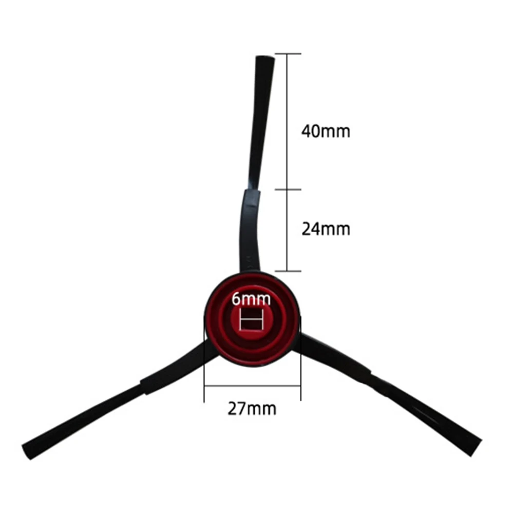 Replacement Parts Side Brushes Compatible with For Laresar Mars01 & For Lubluelu SL68 Robot Vacuum Total of 6 Pieces